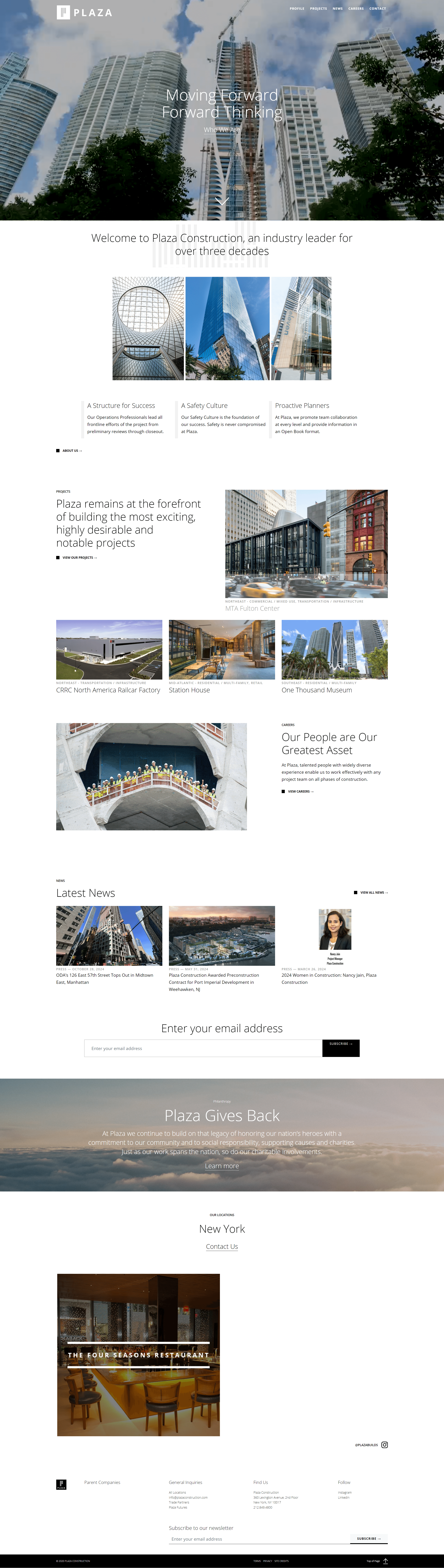 Construction & Infrastructure Website